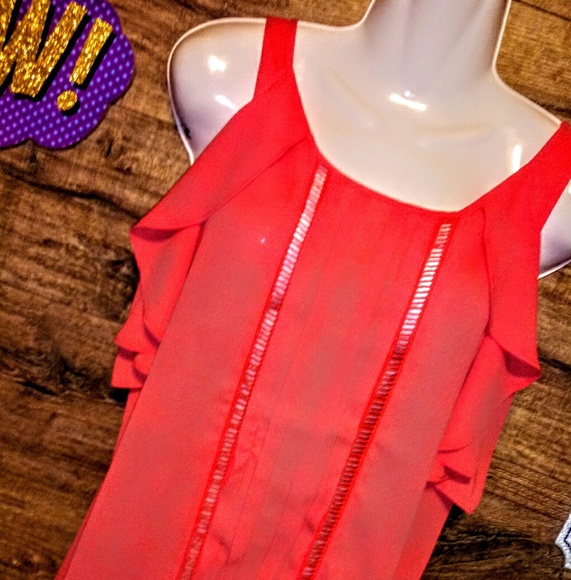 Charming Charlie Tops - Charming Charlie Ruffle Top Size S NWOT